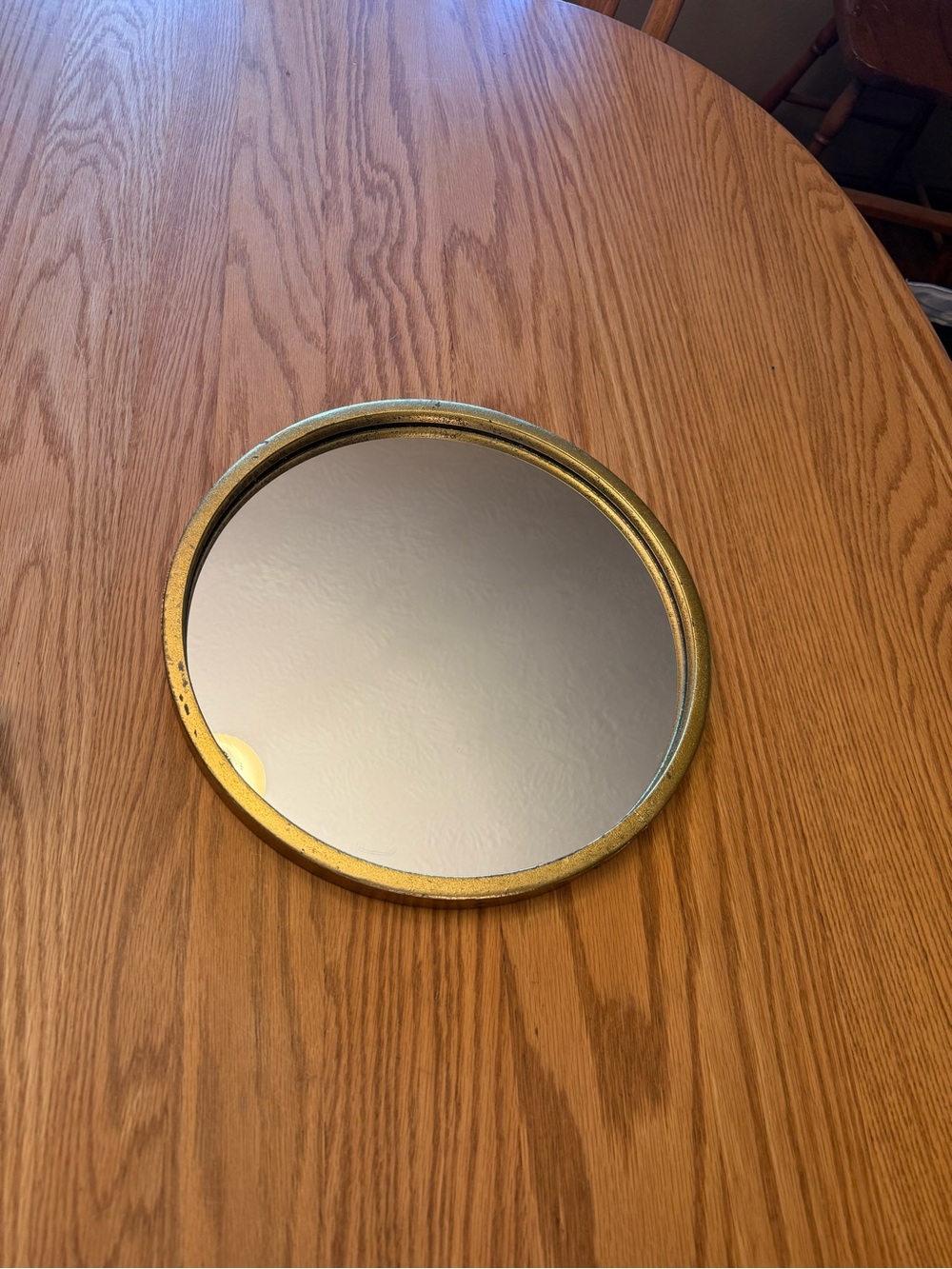 Gold Round Wall Mirror - Elegant Home Wall Decor